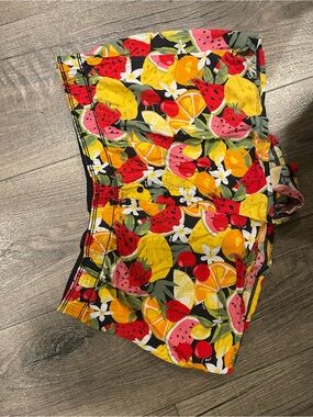 PINK Victoria's Secret Fruit-Print Shorts - Yellow, Red, Pink, Green